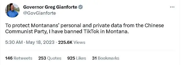 He announced a total blocking of TikTok: violators fined 70,000 per day